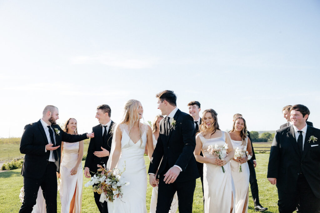 Bridal party at Carter valley ranch in Farmington ca