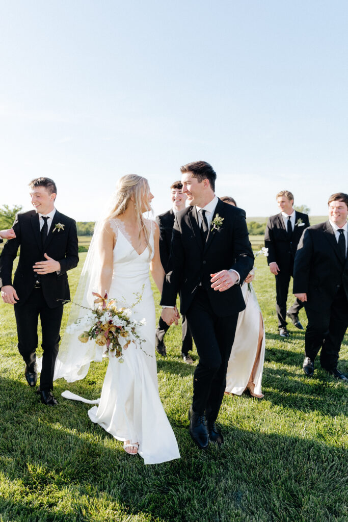 Bridal party at Carter valley ranch in Farmington ca