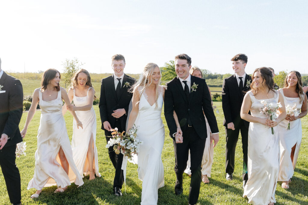 Bridal party at Carter valley ranch in Farmington ca