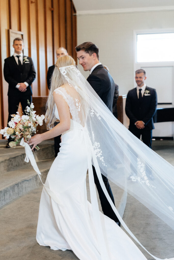 Bride and Groom church ceremony escalon California