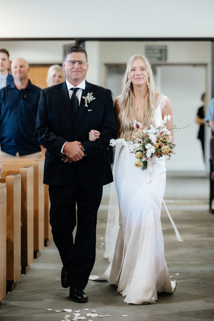 Bride and Groom church ceremony escalon California