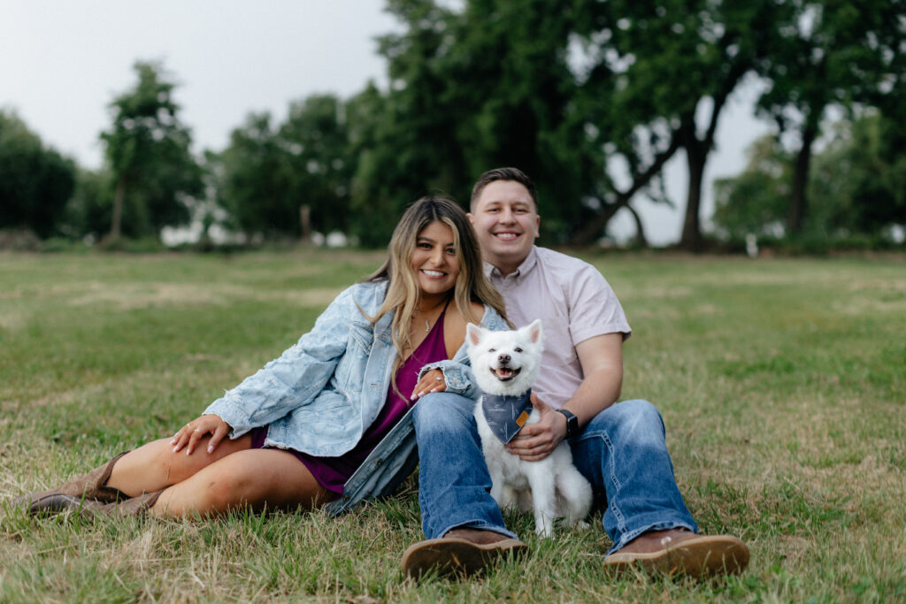 Lodi engagement session | couple with dog 
