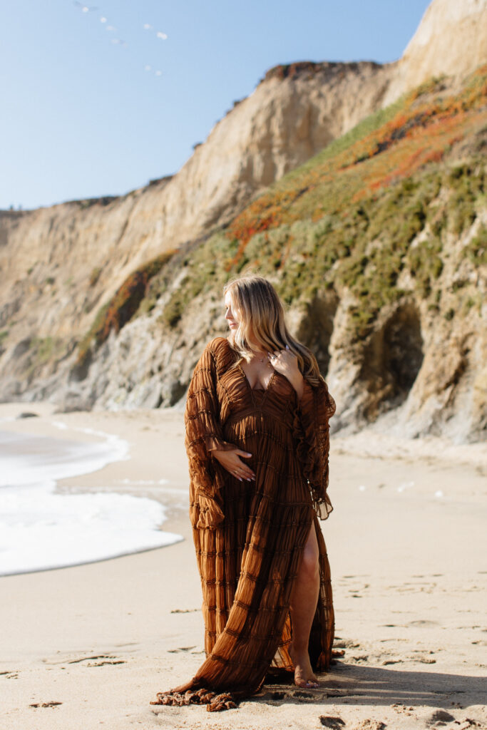 half moon bay maternity session
