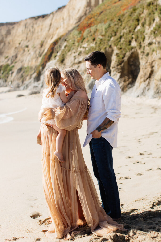 maternity session on beach