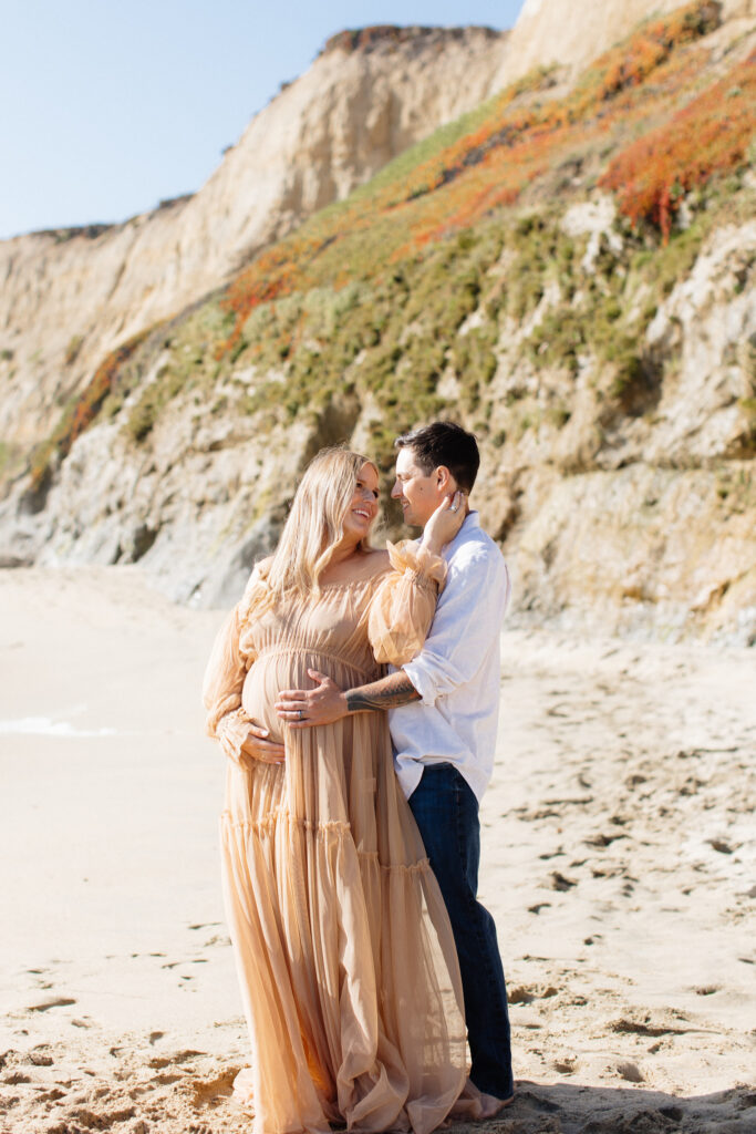 maternity session on beach