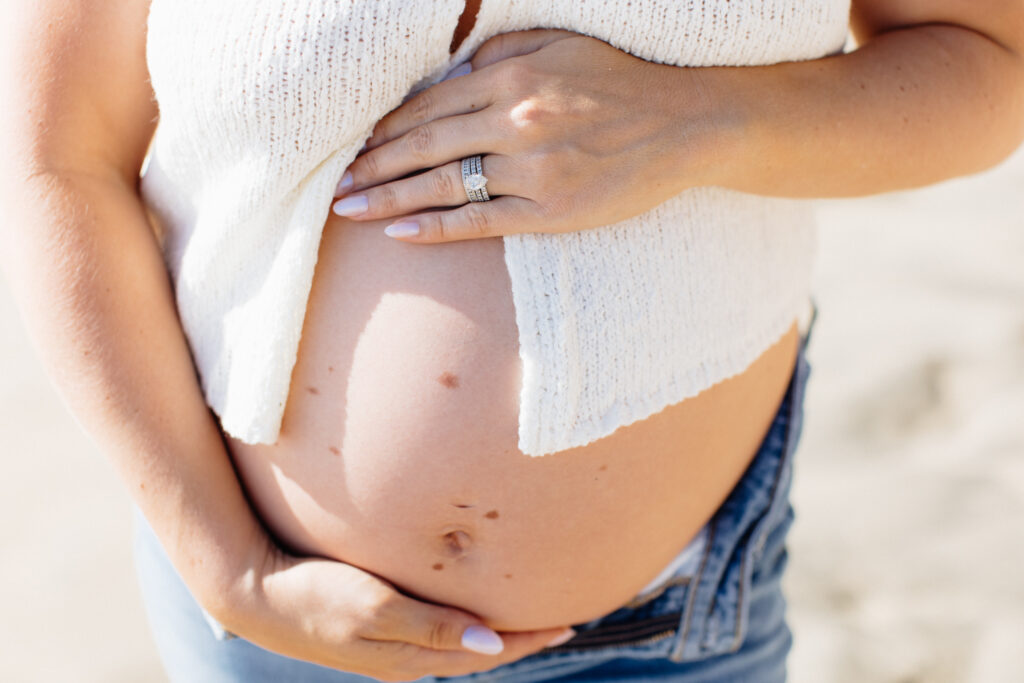 half moon bay maternity session
