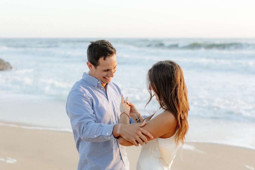 half moon bay engagement