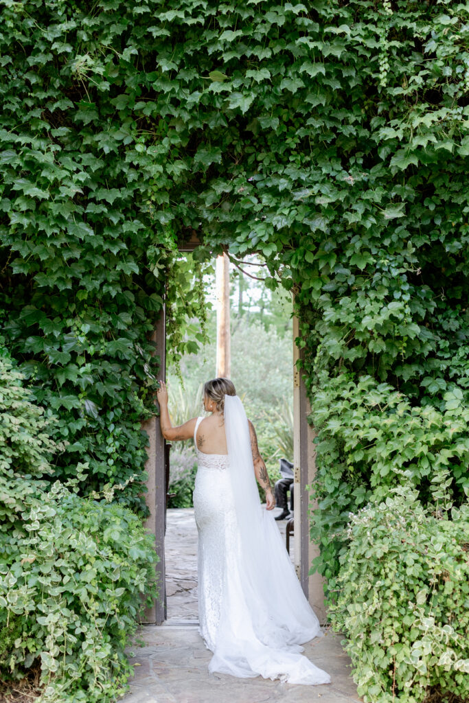 Bride at Oakdale wedding venue