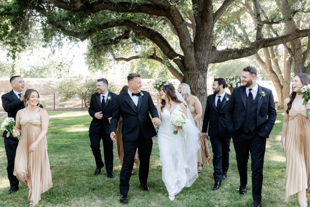 Bridal Party at the river mill French Camp
