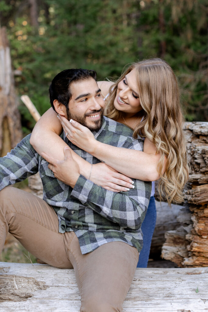 Fall Engagement Session in White pines