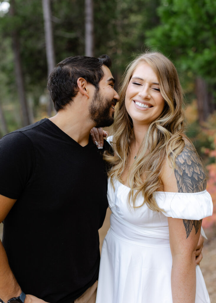 Fall Engagement Session in White pines