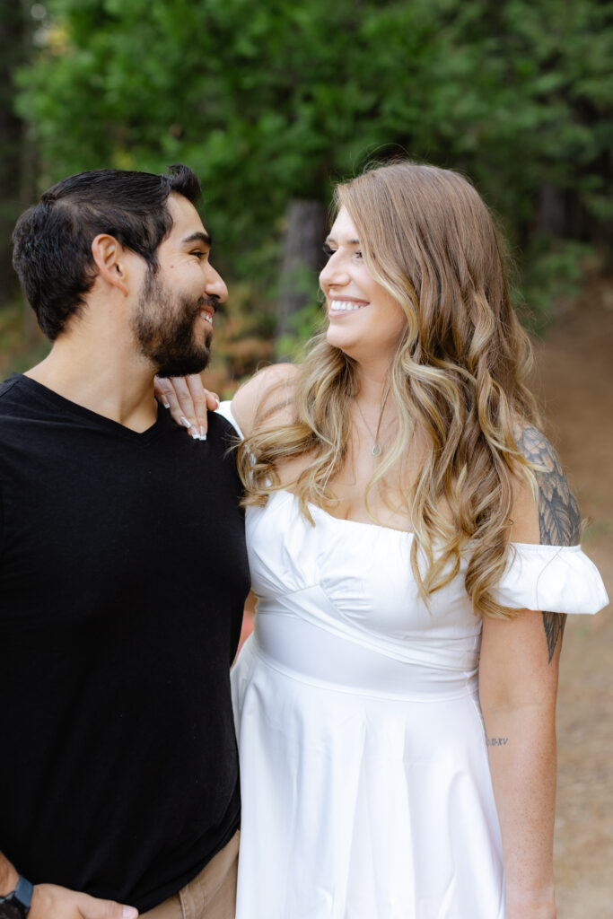 Fall Engagement Session in White pines