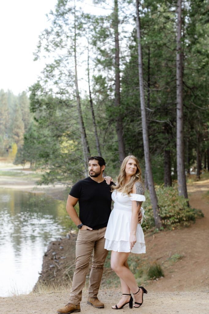 Fall Engagement Session in White pines