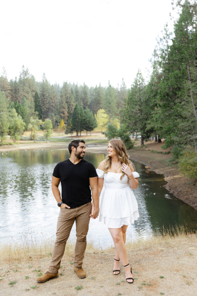 Fall Engagement Session in White pines