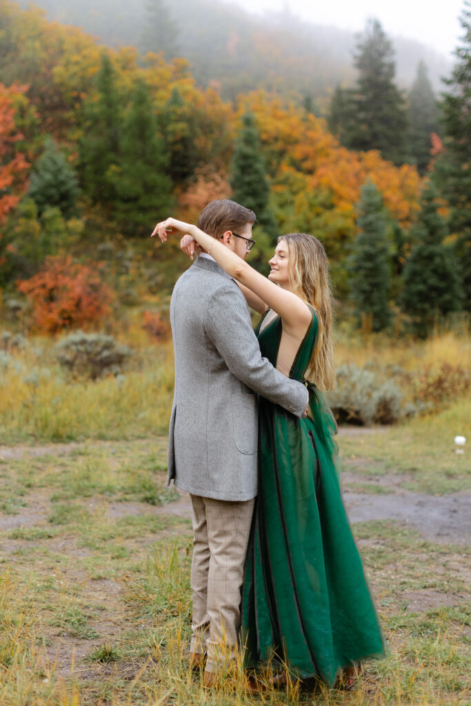 Fall Engagement photos in SLC