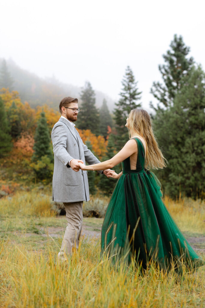 Fall Engagement photos in SLC