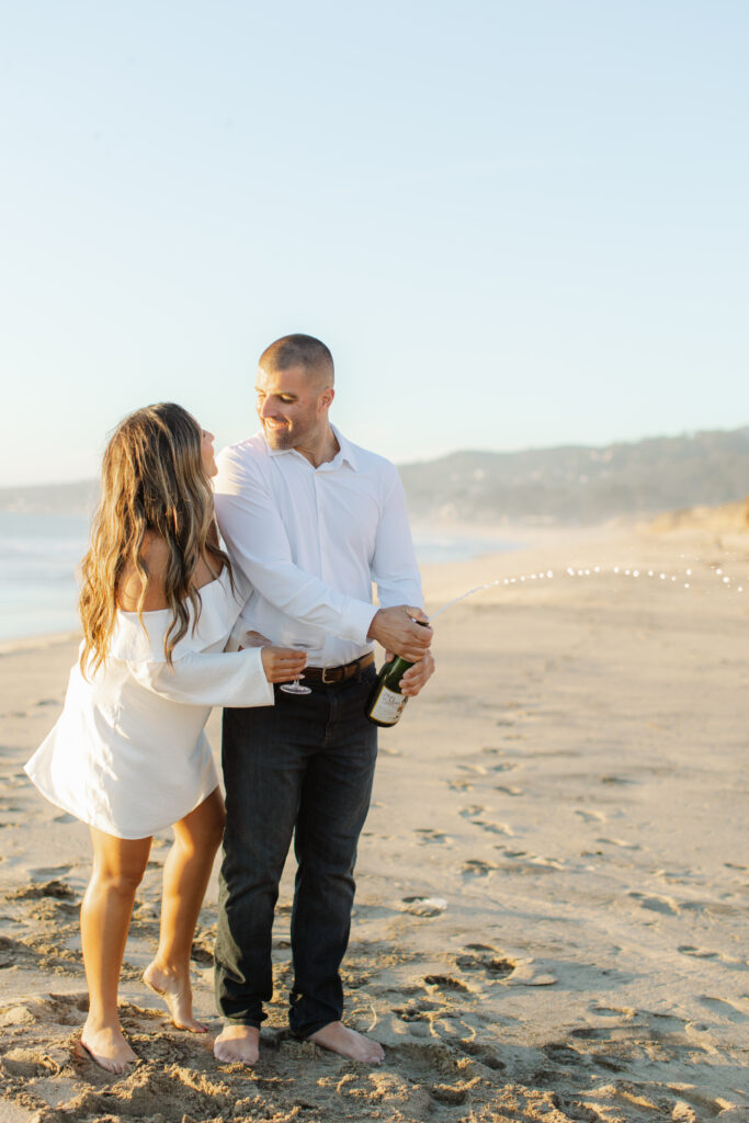 Golden Hour Dunes Beach Engagement session