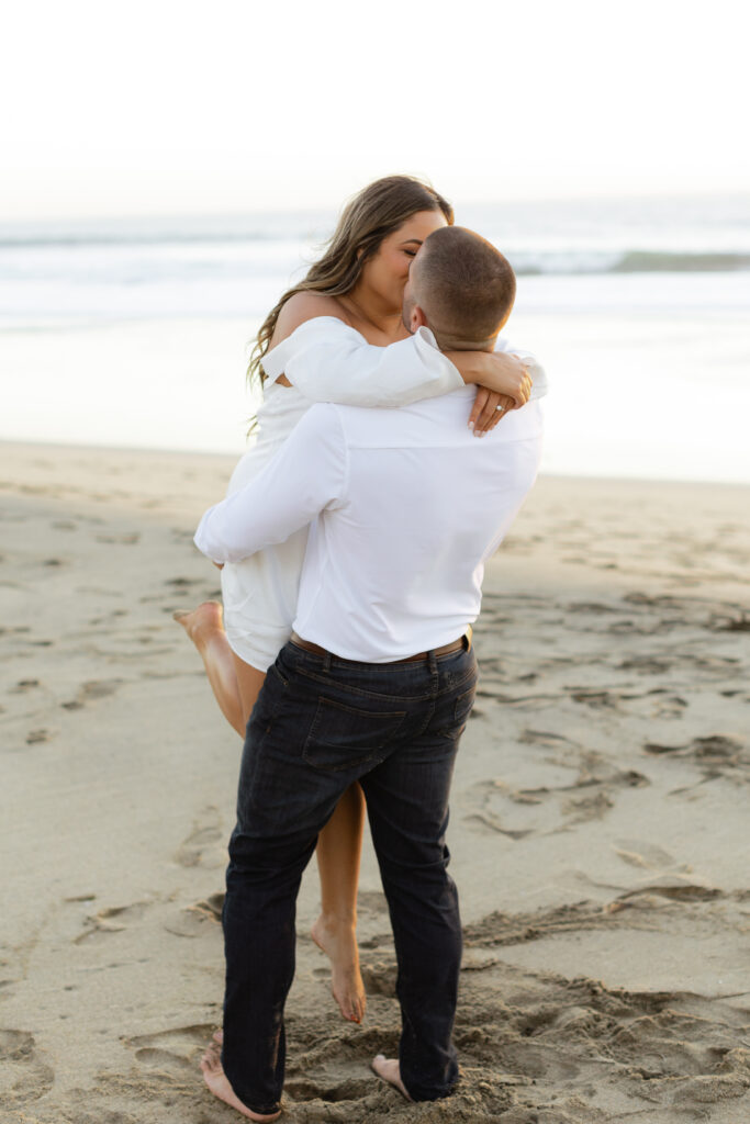 Golden Hour Dunes Beach Engagement session