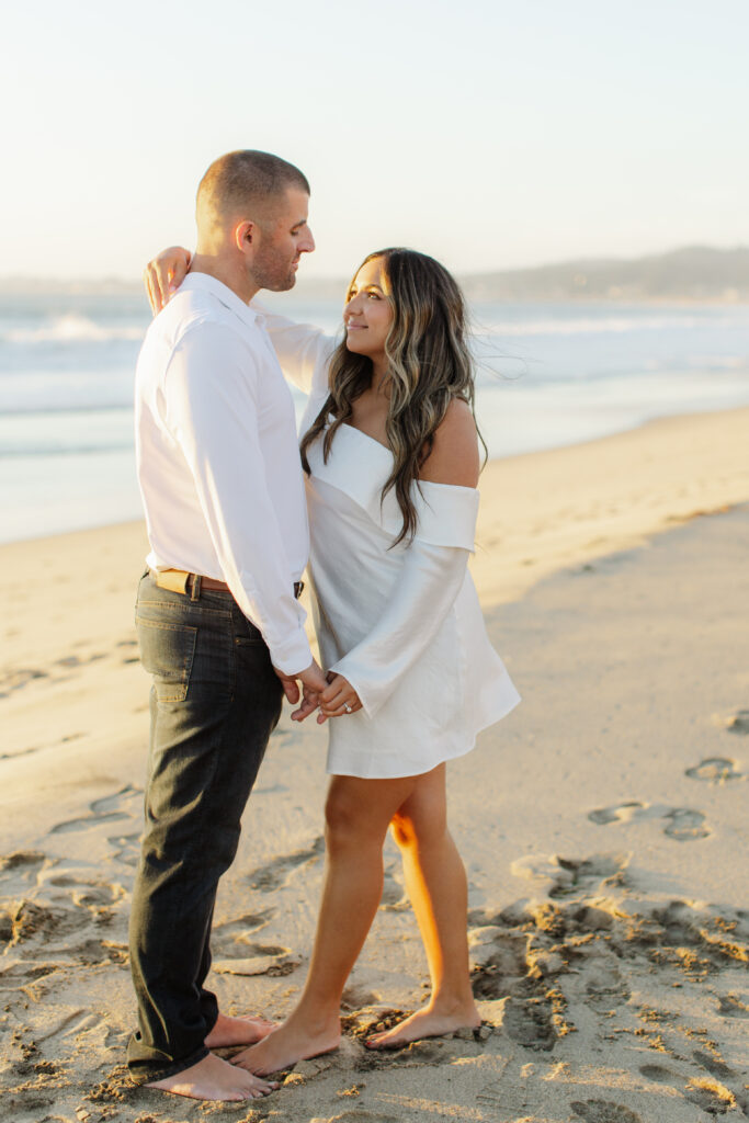 Golden Hour Dunes Beach Engagement session