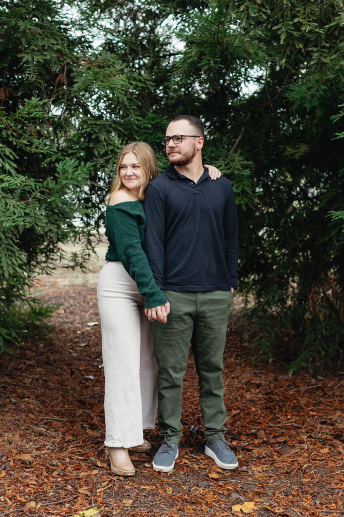 redwood tree engagement session