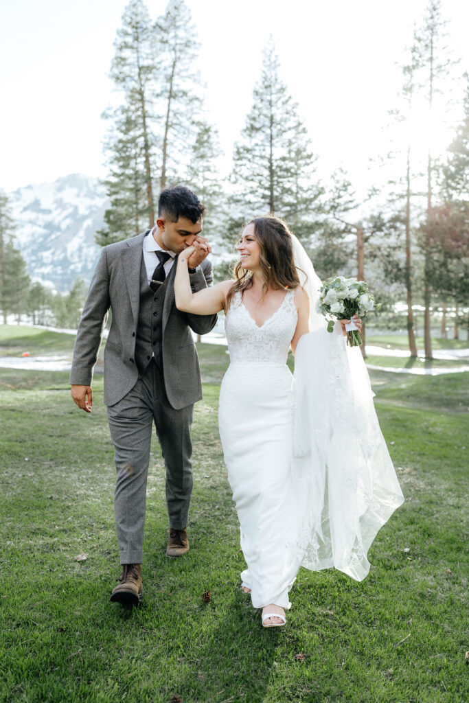 Bride and Groom Lake Tahoe Portraits