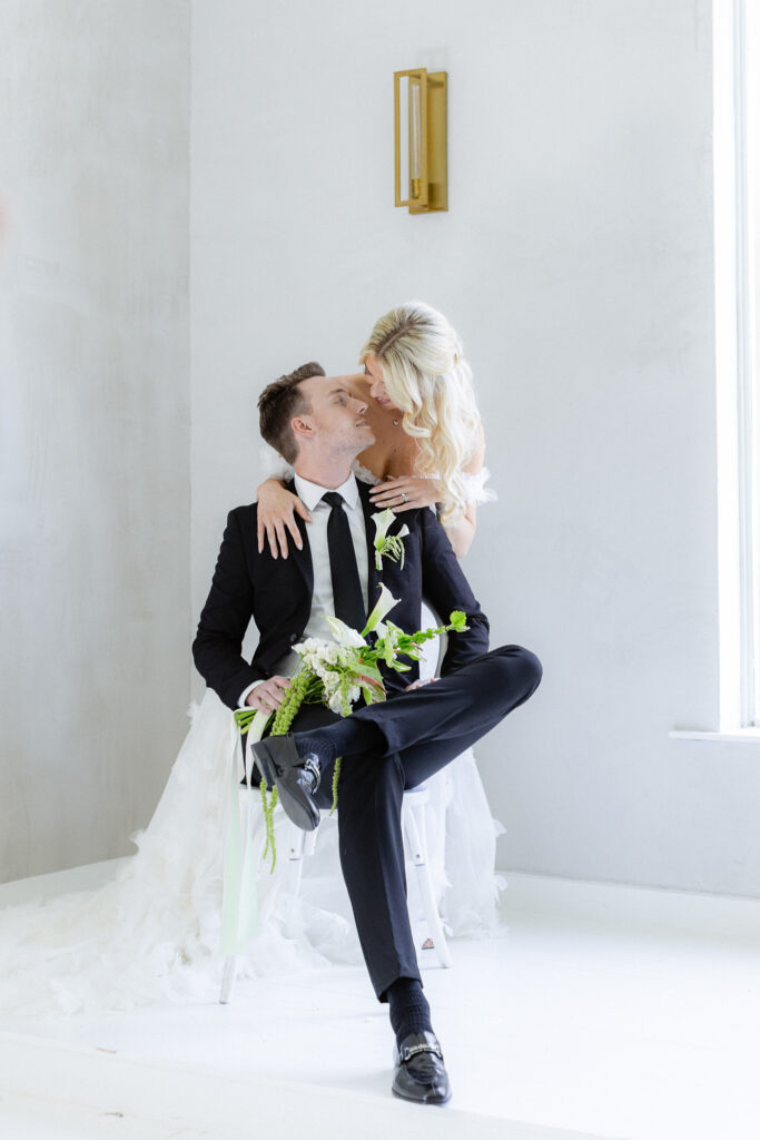 Bride and groom portraits the emerson venue ceremony