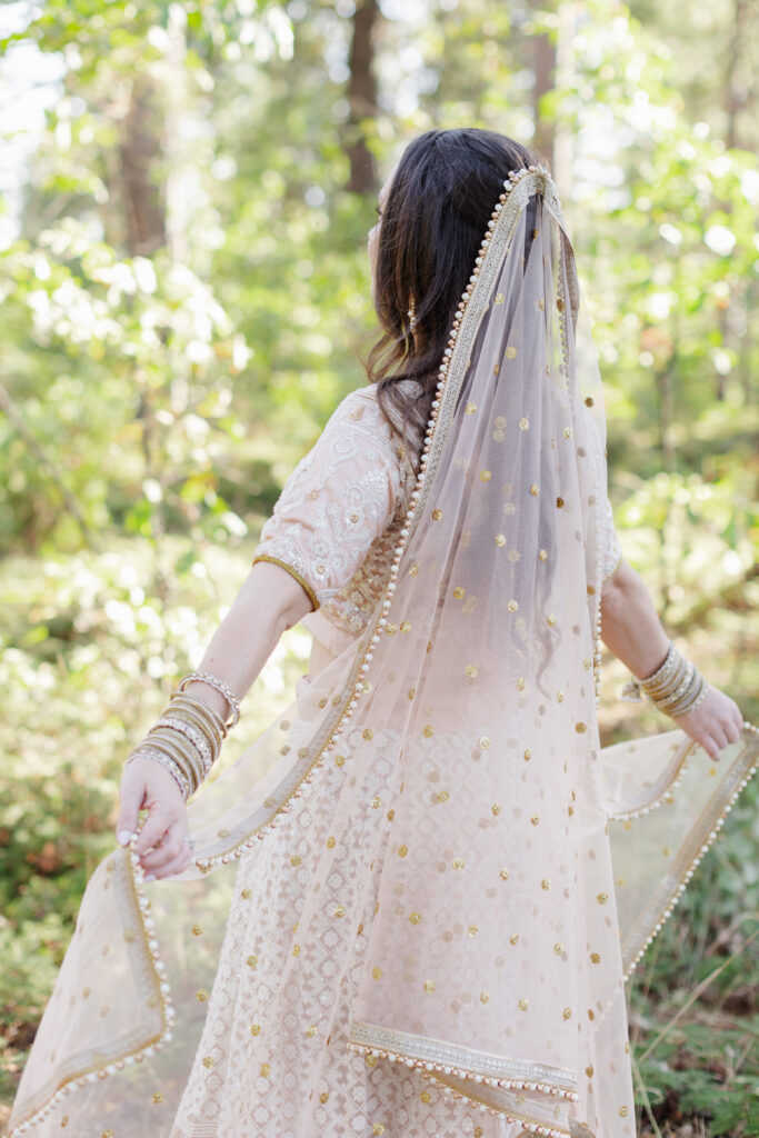 Bride  in Bengali wedding attire