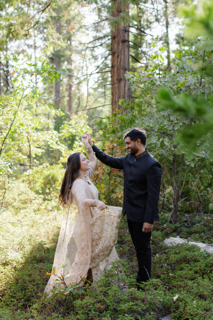 bride and groom indian bengali wedding portraits
