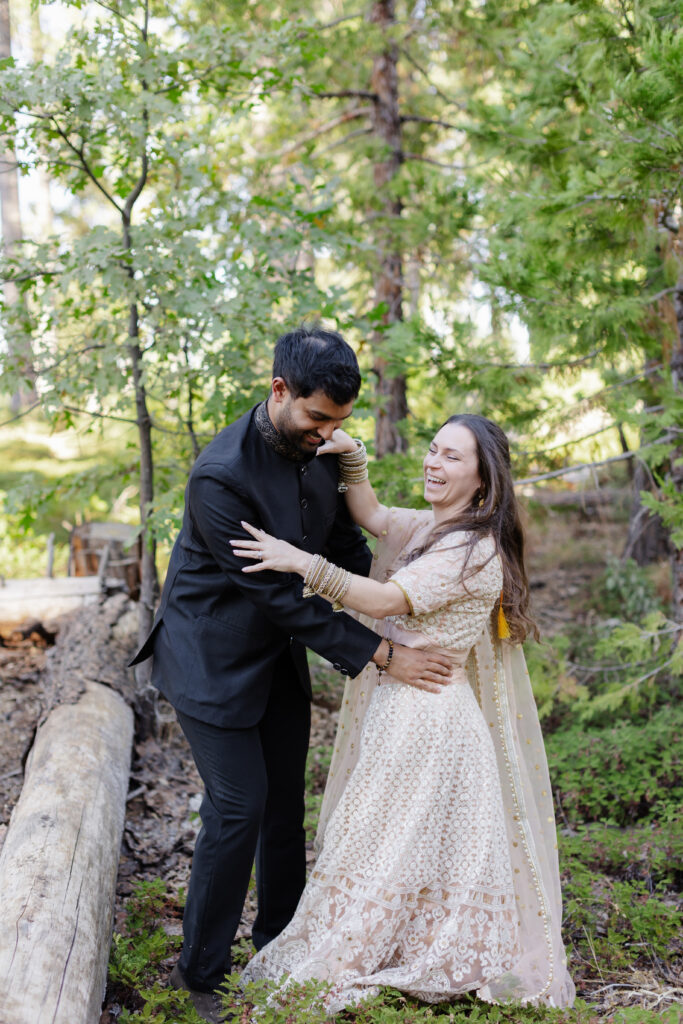 bride and groom indian bengali wedding portraits
