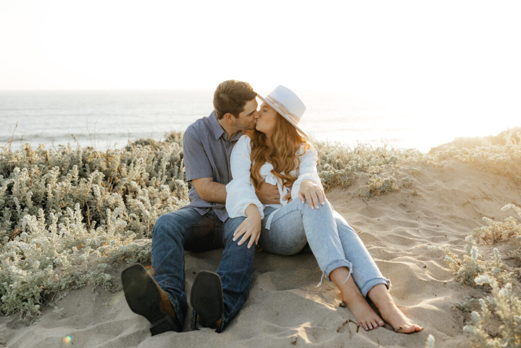 half moon bay engagement session