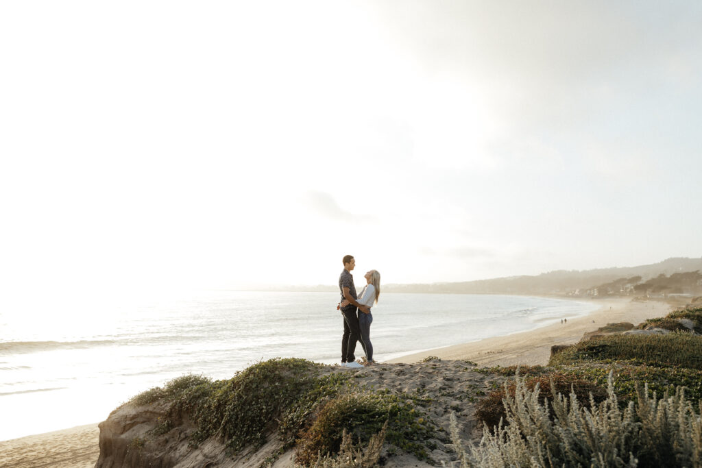 half moon bay engagement session