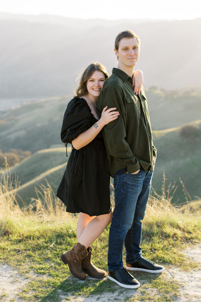 winter livermore hills engagement photos