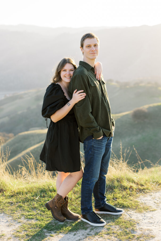 winter livermore hills engagement photos