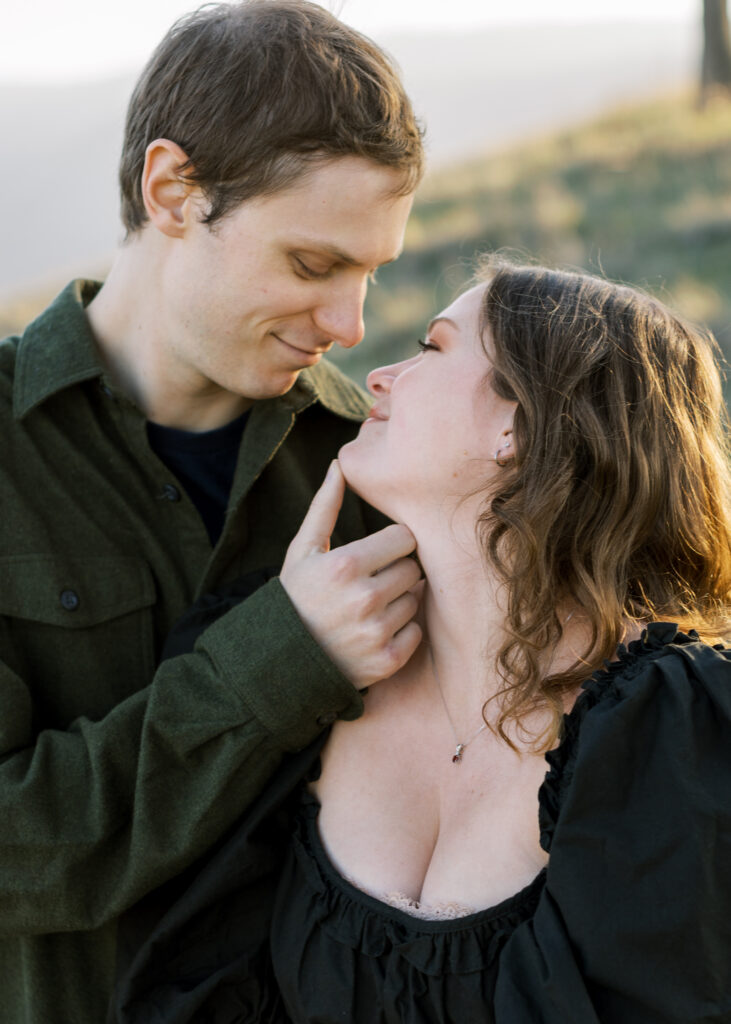 winter livermore hills engagement photos