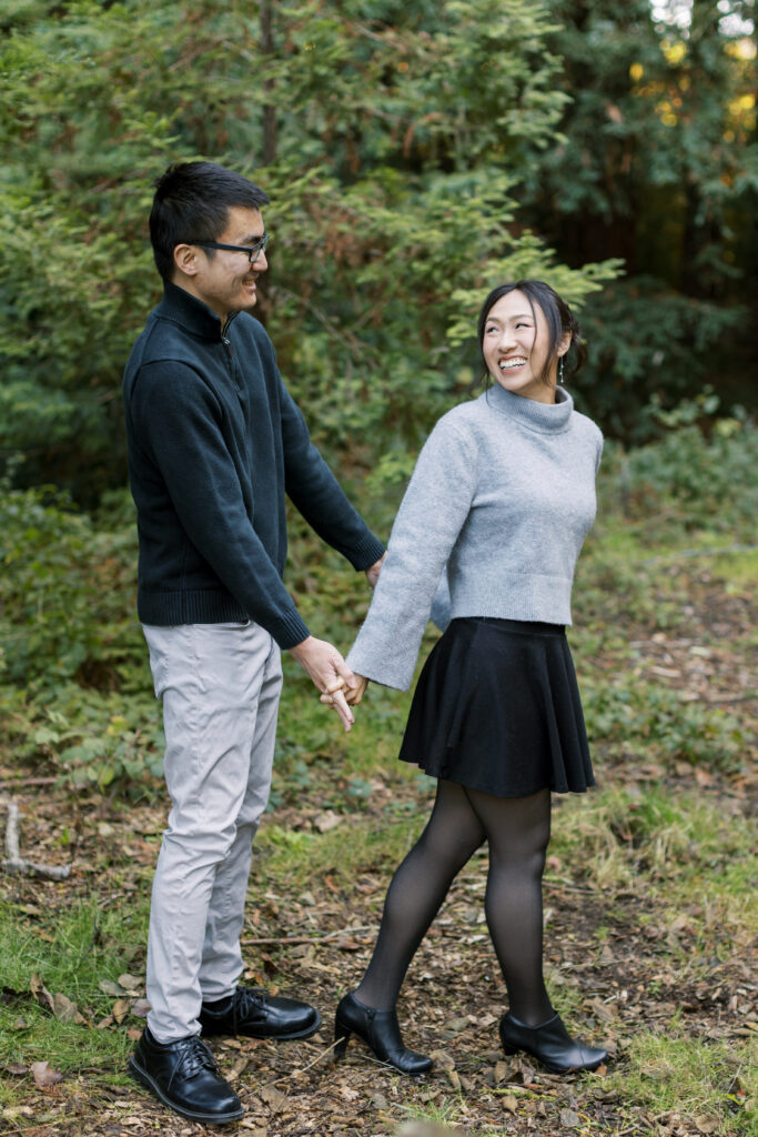 oakland redwoods engagement session