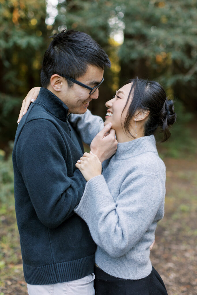 spring engagement session in oakland