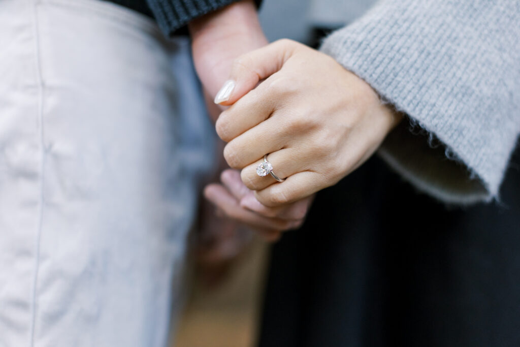 ring detail on hand 