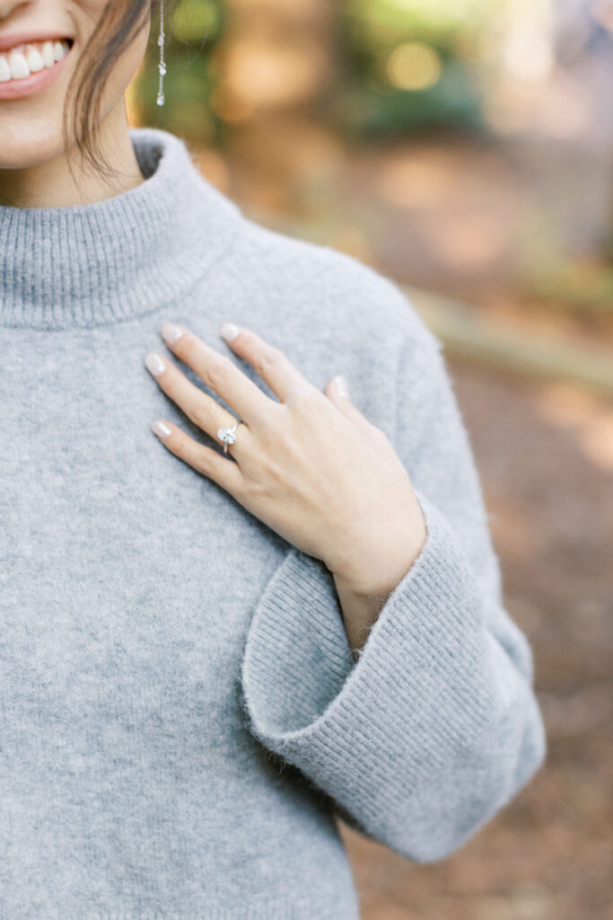 ring detail on hand 