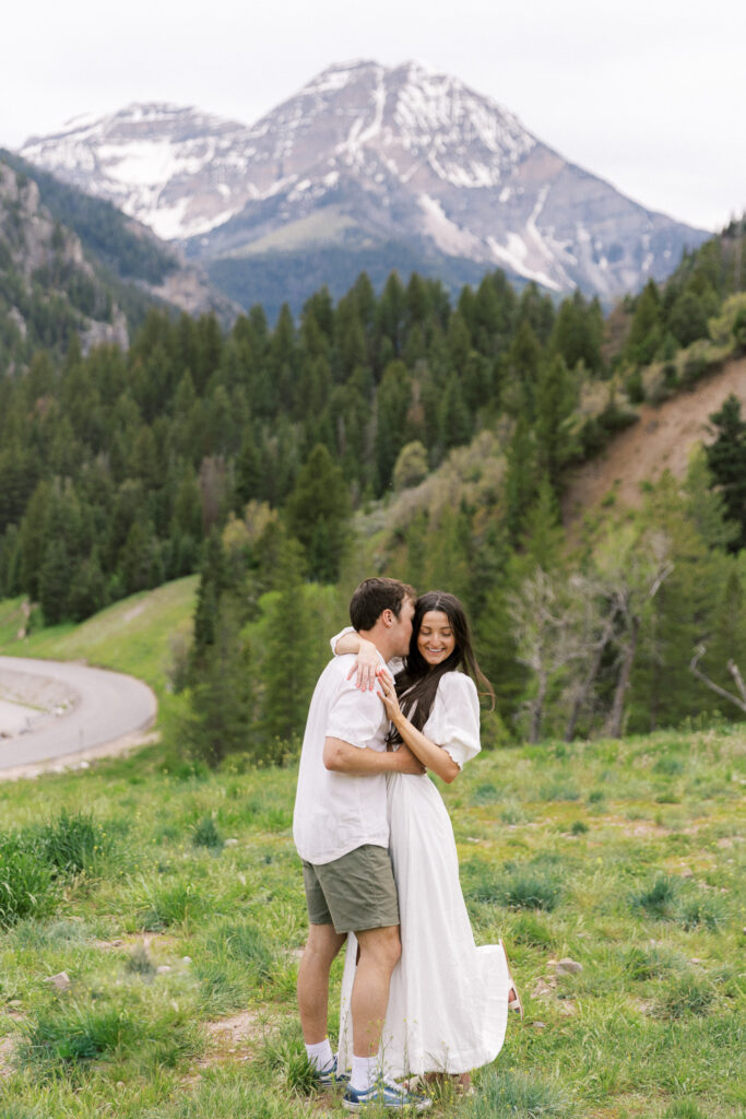 Spring Utah Tibble Fork Reservoir engagement session 