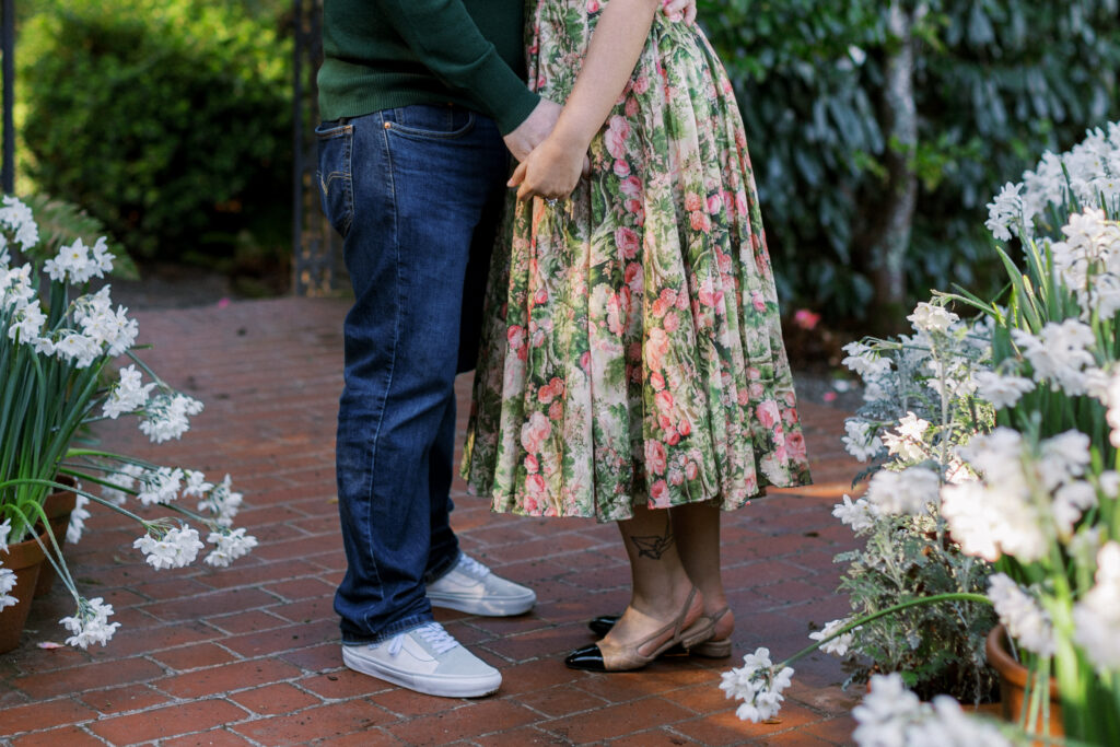 bay area floral engagement session