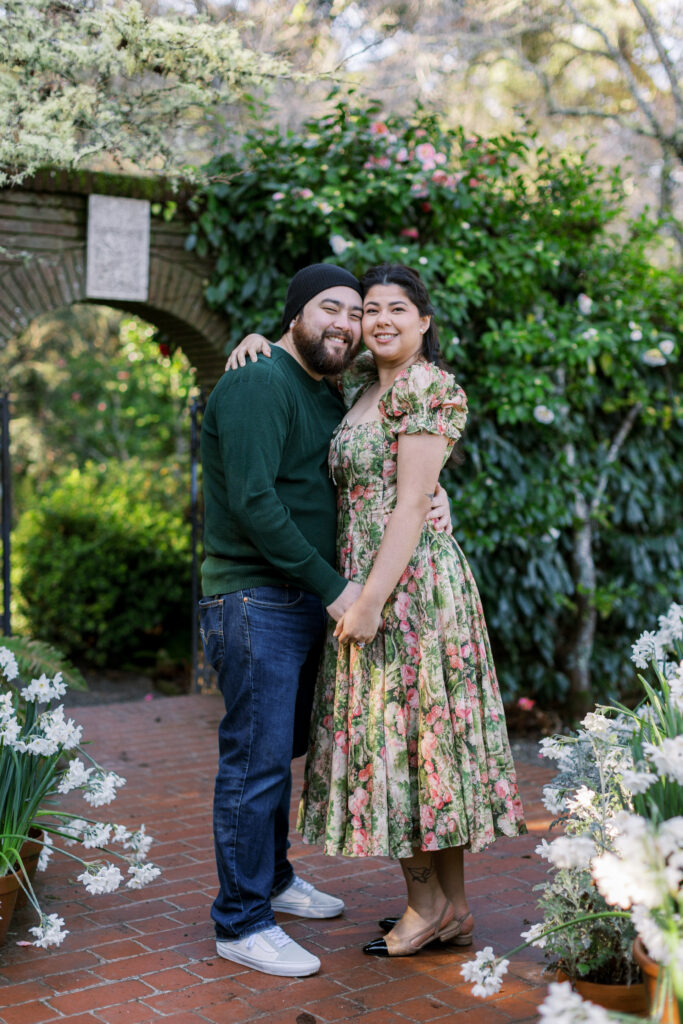 bay area floral engagement session