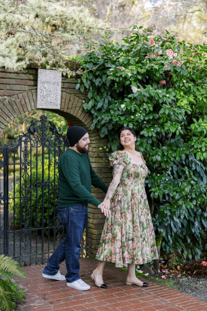 bay area floral engagement session