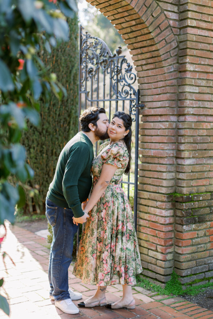 bay area floral engagement session