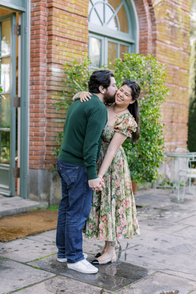 bay area floral engagement session