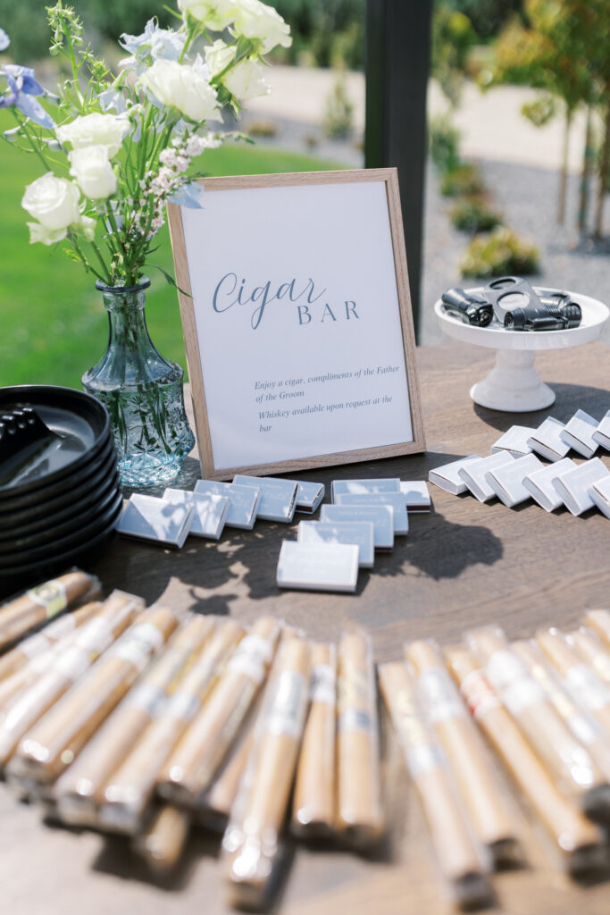 Cigar Bar Spring Wedding 