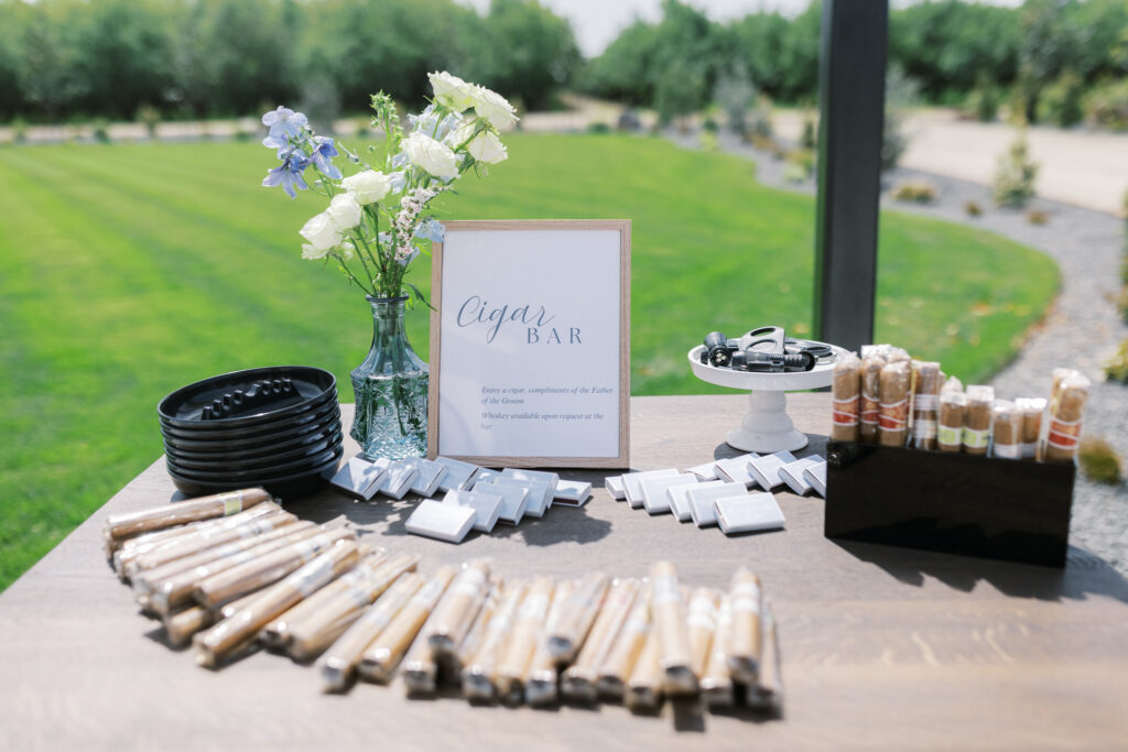 Cigar Bar Spring Wedding 