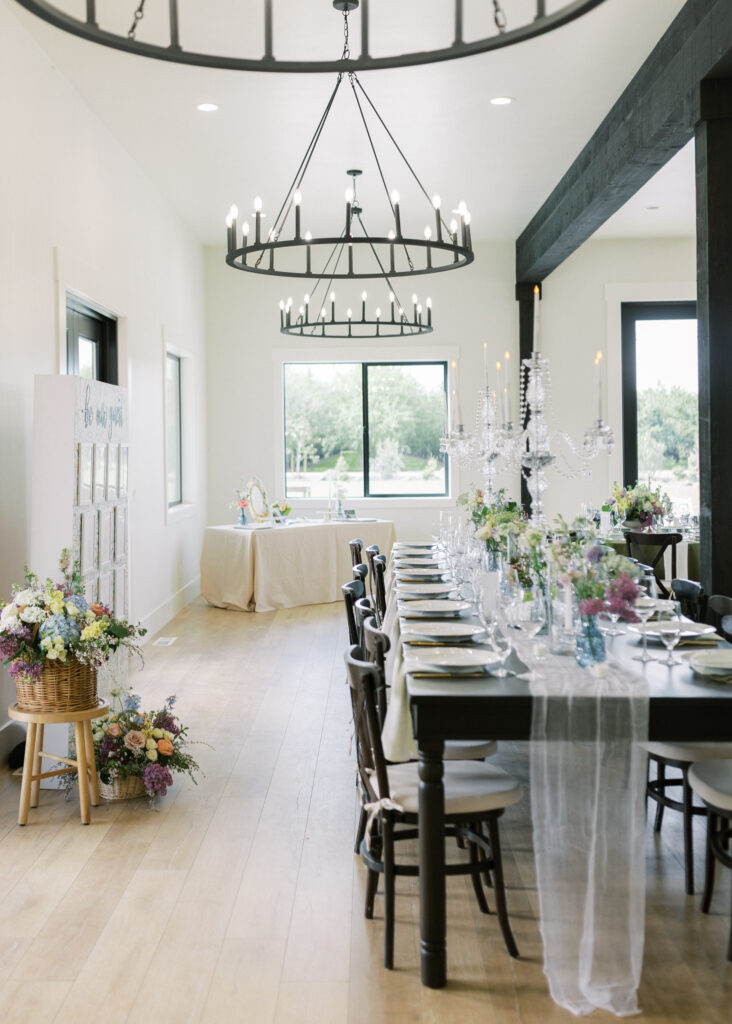 Luxury Colorful Spring wedding Reception