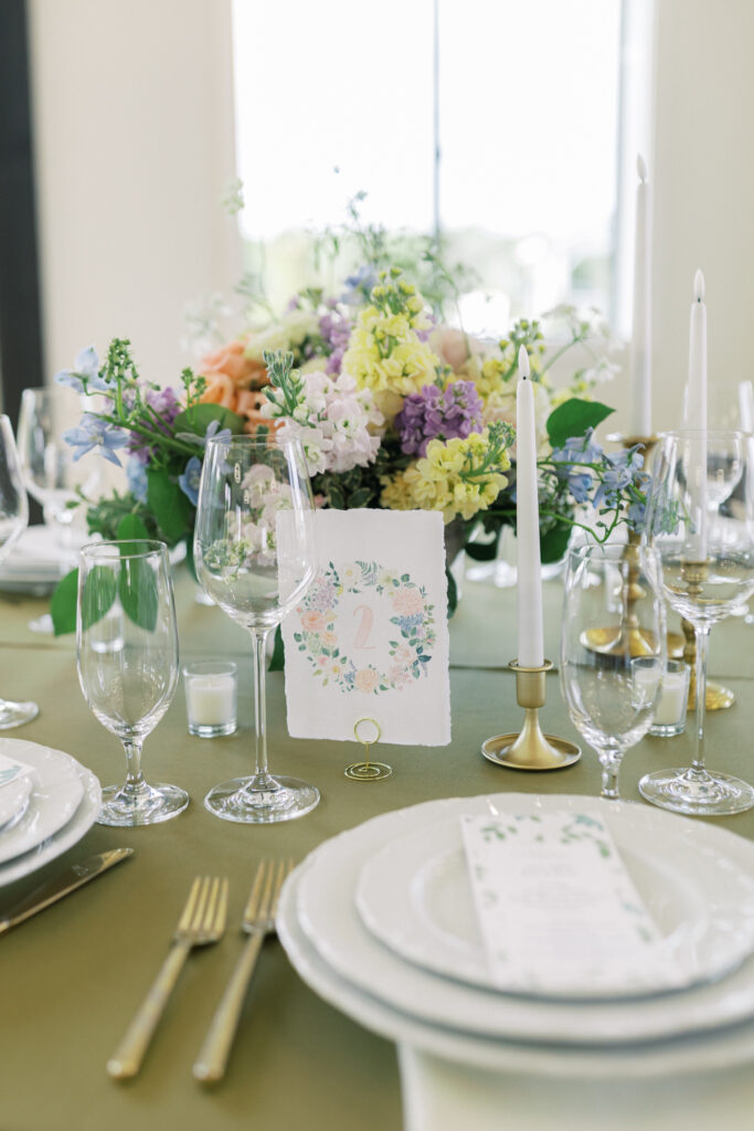 Luxury Colorful Spring wedding Reception