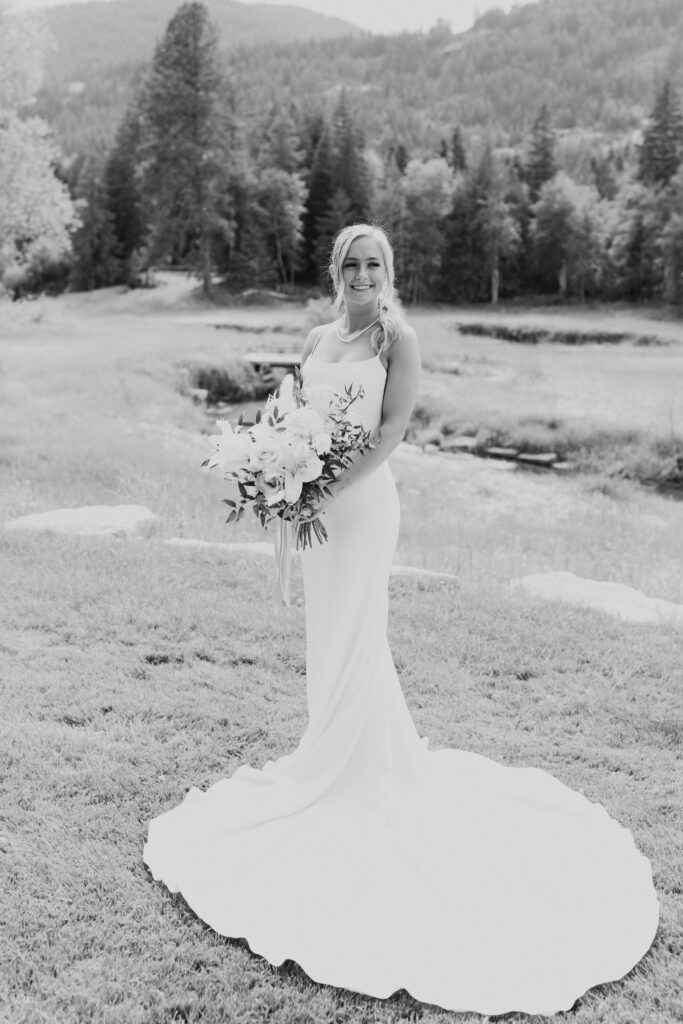 Sandpoint Idaho Wedding at Schweitzer  Mountain resort | Bride Portraits