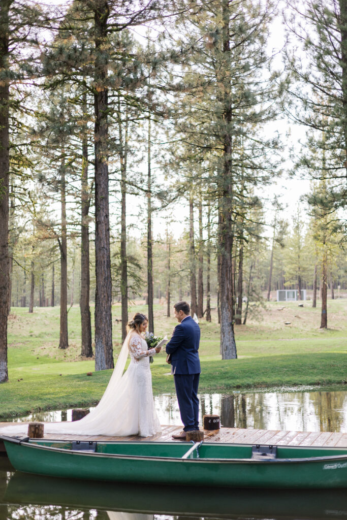 Bride and groom portraits at Chalet View Lodge